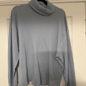 TNA Light Blue Cowl Neck Sweater